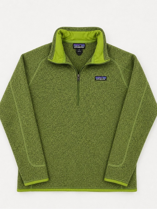 Patagonia Sweaters - Patagonia Better Sweater 1/4 Zip Fleece Pullover Women’s XL Green Outdoor